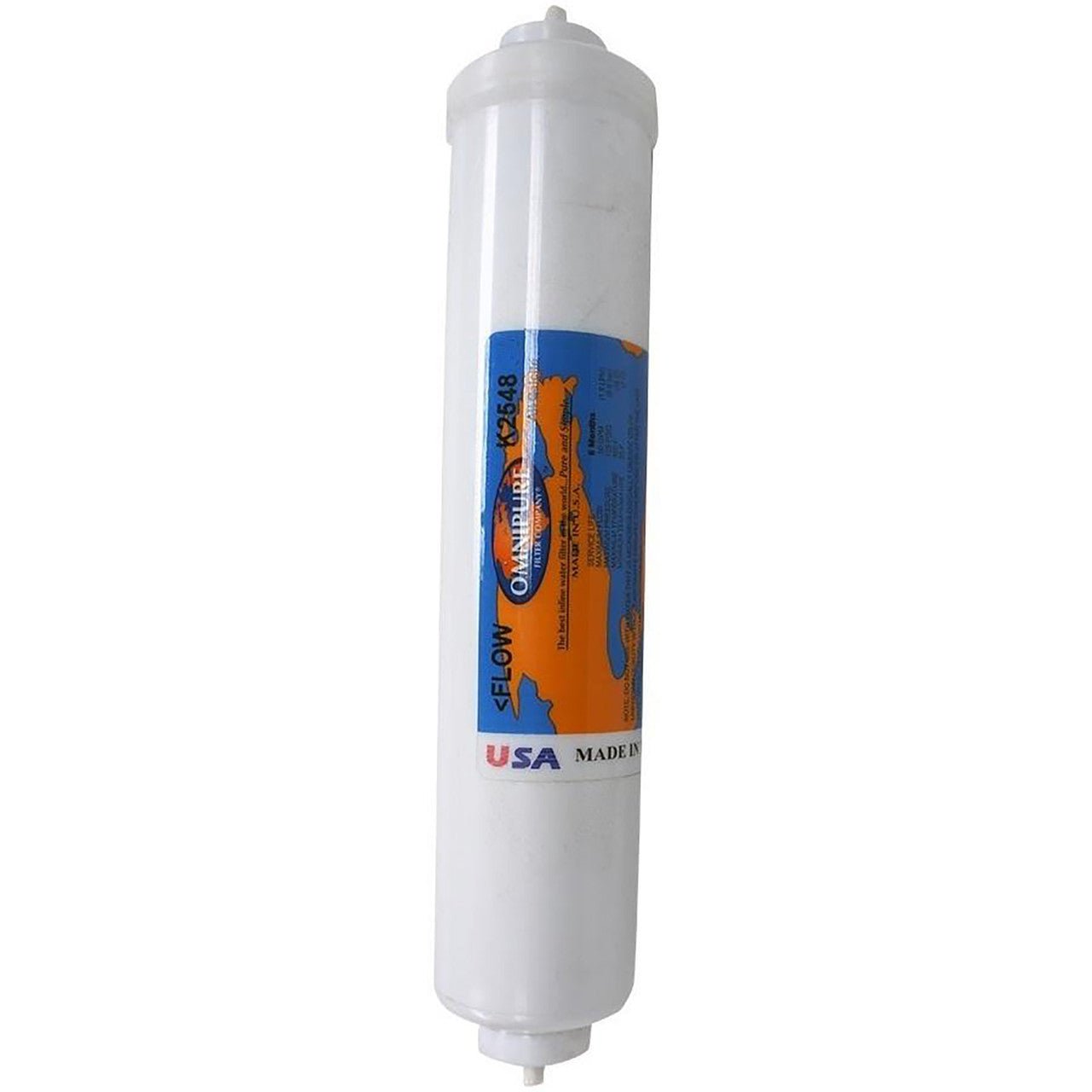 Omnipure K2548 inline calcite pH neutralizing filter, 2 x 10 inch