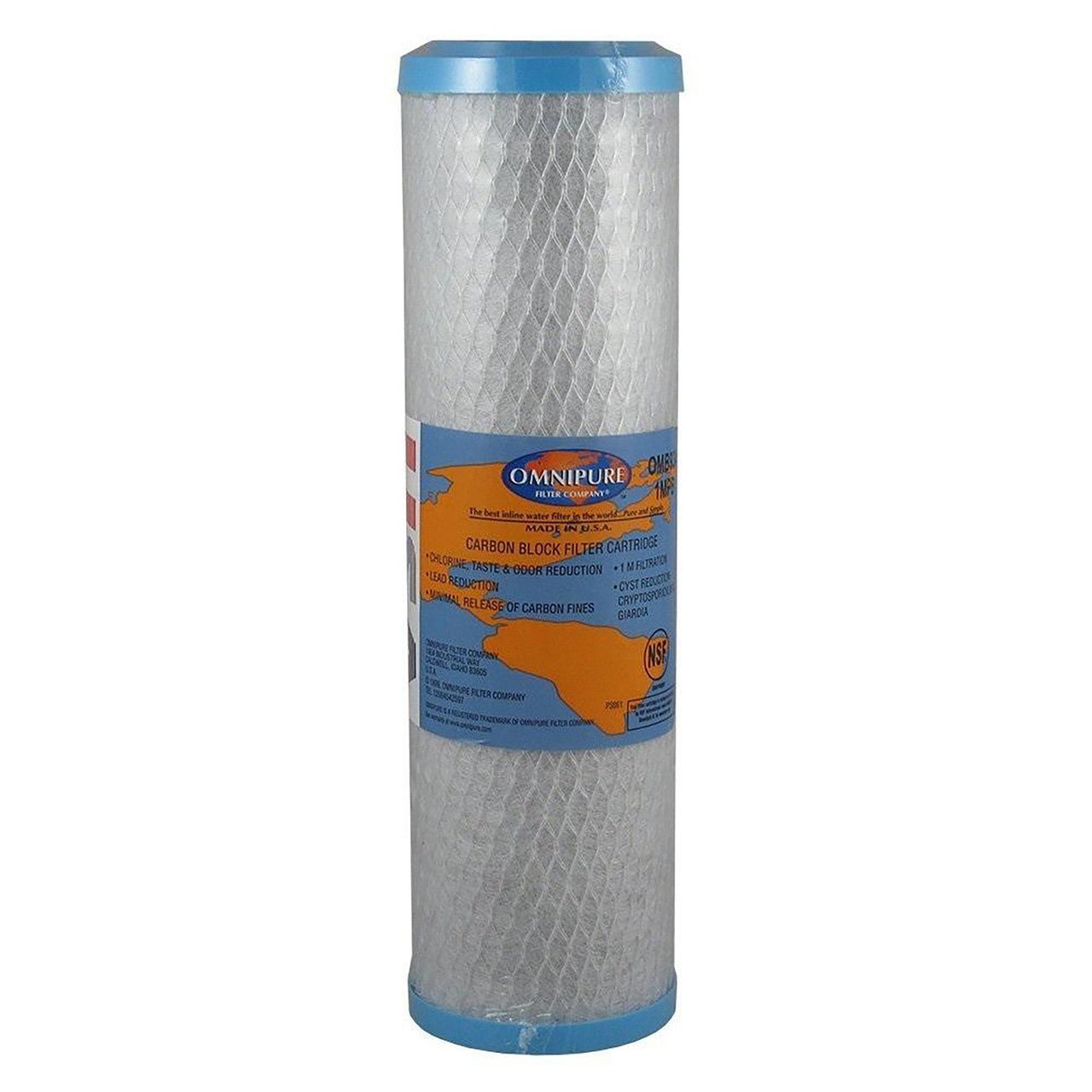 Omnipure OMB934-1m 1-micron carbon block filter, 2.5 x 10 inch