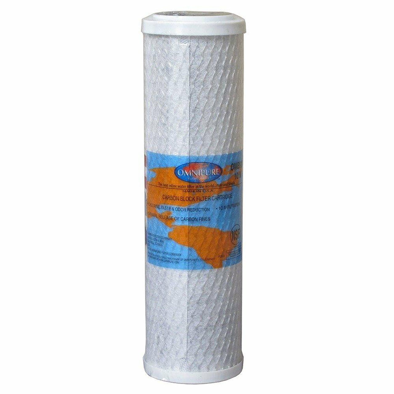 Omnipure OMB934-10m 10-micron carbon block filter, 2.5 x 10 inch