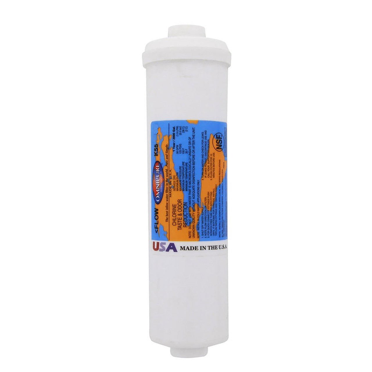 Omnipure K5505 Inline Sediment Filter 5 Micron 2.5" x 10" K5505-JJ - ESP Water