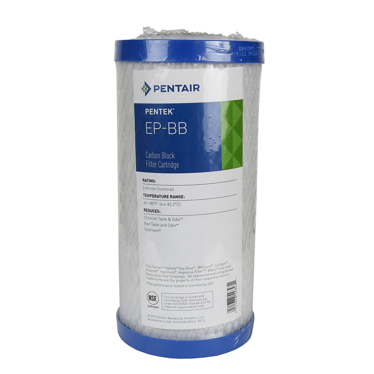 Pentair Pentek EP-BB 155548-43 5-micron carbon block filter, 4.5 x 10 inch