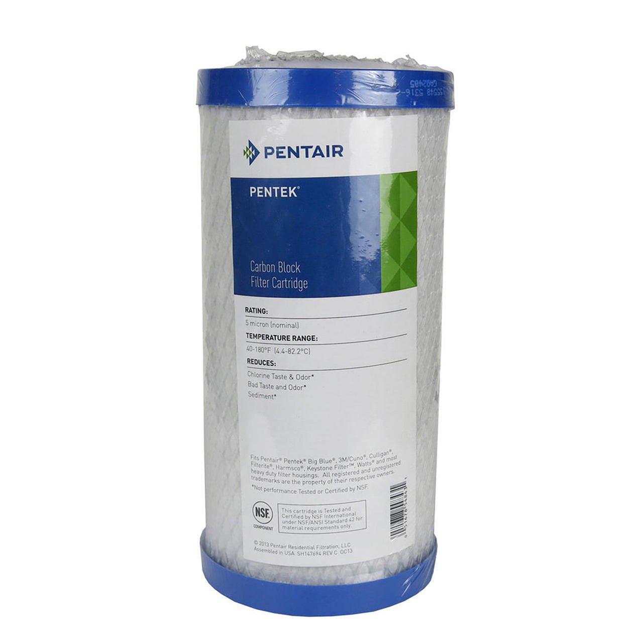 Pentair Pentek EPM-BB 155782-43 10-micron carbon block filter, 4.5 x 10 inch