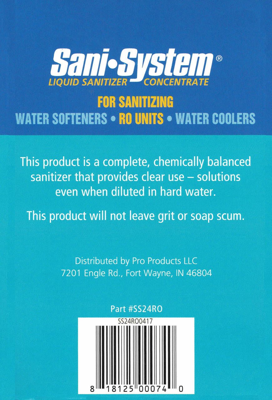 Sani-System SS25RO premeasured packet for reverse osmosis system service