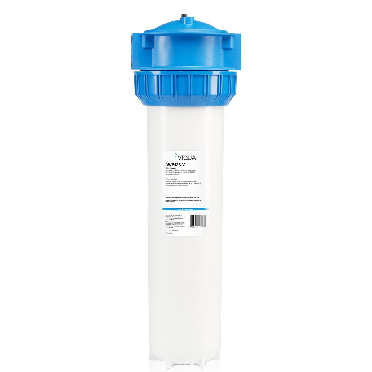 VIQUA AWP42B-V heavy-duty three-piece 20-inch filter housing with bracket and wrench