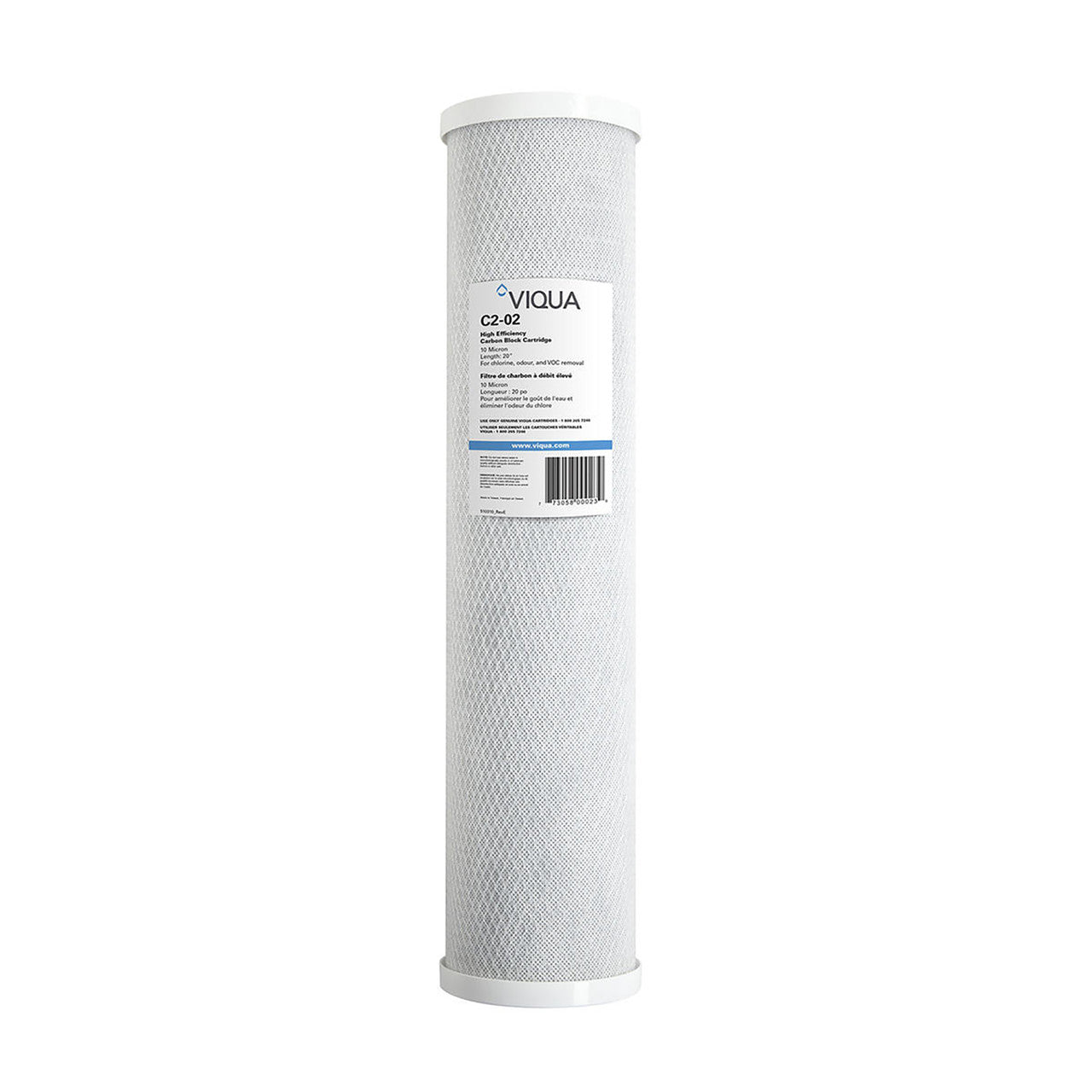 VIQUA C2-02PB 10-micron carbon block filter with lead reduction, 4.5 x 20 inch
