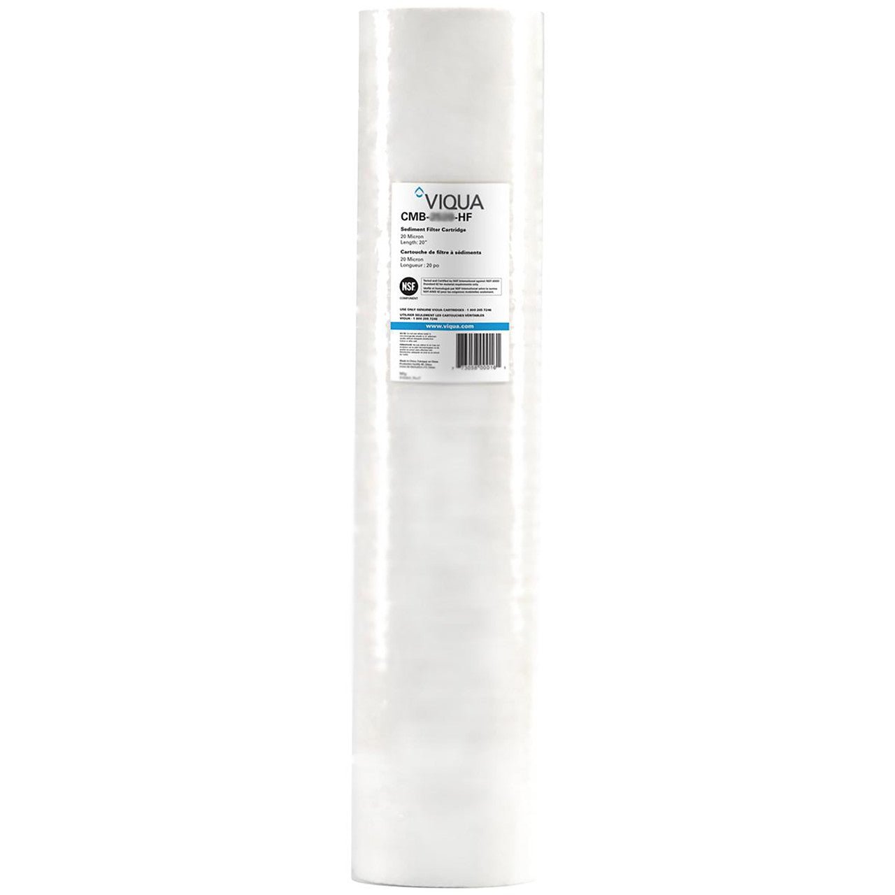 VIQUA CMB-120-HF 1-micron sediment filter, 4.5 x 20 inch, for compatible UV prefiltration systems