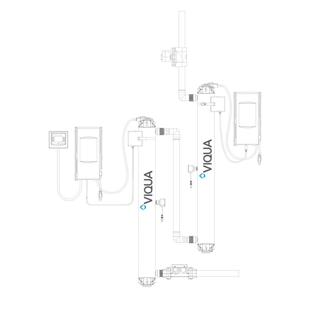 VIQUA PRO24 - 186 UV Sterilizer USEPA 4 - Log Validated 24 GPM 660086 - R 660086-R - ESP Water