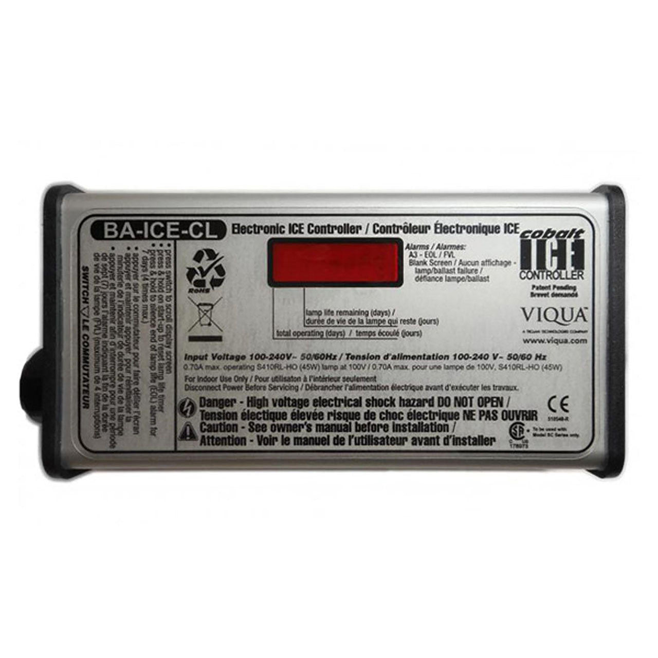 VIQUA BA-ICE-CL UV controller for VH200, VH410, SC-200 and SC-320 non-monitored systems
